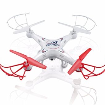 Akaso-X5C-4CH-24GHz-6-Axis-Gyro-Headless-RC-Quadcopter-with-HD-Camera-360-degree-3D-Rolling-Mode-RC-Drone-Bonus-MicroSD-card-Blades-Propellers-included-0
