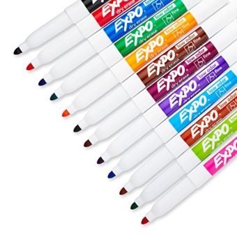 Expo-2-Low-Odor-Dry-Erase-Markers-Fine-Point-12-Pack-Assorted-Colors-0-3