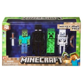 Minecraft-Figure-4-pack-Hostile-Mobs-Set-0