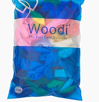 Woodi-12-Inches-12-Color-Balloons-140-Pcs-0