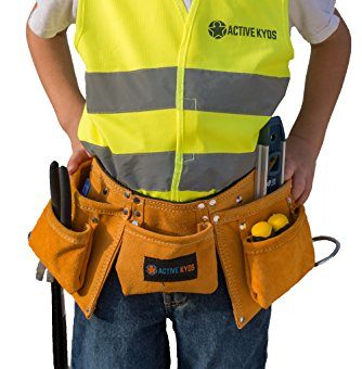 Active-Kyds-Premium-Kids-Leather-Tool-Belt-Tool-Pouch-with-Steel-Hammer-Loops-for-Construction-Play-Kids-Costumes-Costumes-for-Kids-or-Kids-Dress-Up-0-5