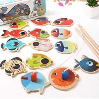 Agooding-Magnetic-Fishing-Playset-with-14-Fishes-and-2-Poles-0
