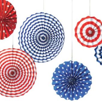 Amscan-Fourth-of-July-Party-Stars-Stripes-Hanging-Fan-Decoration-6-Piece-RedWhiteBlue-13-x-11-0
