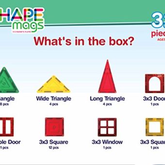 Award-Winning-Magnetic-Stick-N-Stack-SHAPE-MAGS-Junior-set-32-pieces-8-different-shapes-0-0