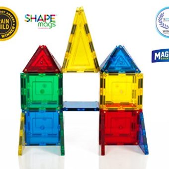 Award-Winning-Magnetic-Stick-N-Stack-SHAPE-MAGS-Junior-set-32-pieces-8-different-shapes-0