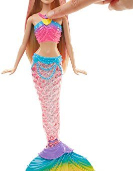 barbie rainbow lights mermaid doll