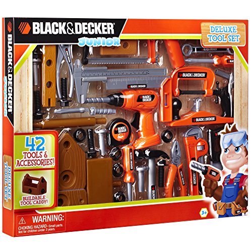 Black & Decker Pretend Play Toolset for Kids, Looks Like The Real Tools