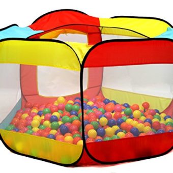 Click-N-Play-Value-Pack-of-400-Phthalate-Free-BPA-Free-Crush-Proof-Plastic-Ball-Pit-Balls-6-Bright-Colors-in-Reusable-and-Durable-Storage-Mesh-Bag-with-Zipper-0-1