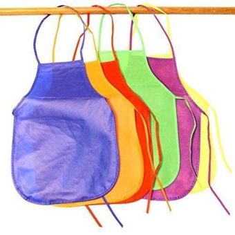 Dazzling-Toys-Kids-Artist-Aprons-12-Childrens-Assorted-Colored-Kitchen-Apron-0-0