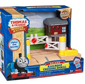 Fisher-Price-Thomas-the-Train-Wooden-Railway-Deluxe-Railroad-Crossing-Signal-0-2