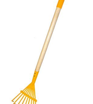 G-F-10018-JustForKids-Kids-Garden-Tools-Set-Rake-Spade-Hoe-and-Leaf-Rake-4-Piece-0-1
