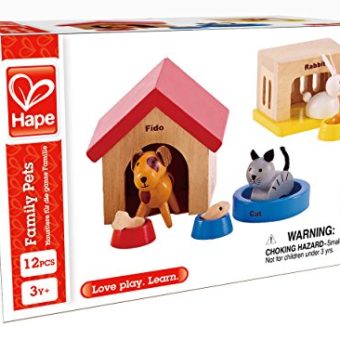 Hape-Family-Pets-Wooden-Dollhouse-Animals-0-1