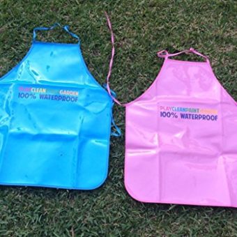 Heavy-Duty-Reusable-PVC-Waterproof-Apron-for-Children-Kids-Great-for-Cooking-Classroom-Playing-Community-Events-Art-Crafts-Painting-and-More-Easy-to-Clean-Ages-4-11-by-JarJar-0-6