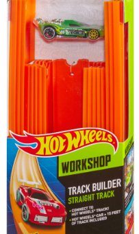 Hot-Wheels-Track-Builder-Straight-Track-Includes-15-Feet-of-Track-and-a-Bonus-Car-0-0