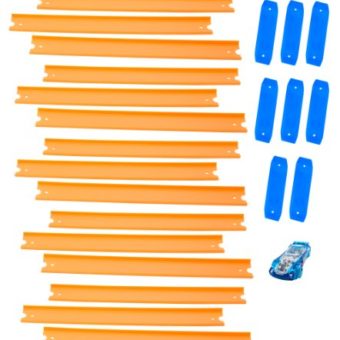 Hot-Wheels-Track-Builder-Straight-Track-Includes-15-Feet-of-Track-and-a-Bonus-Car-0