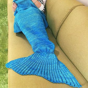LAGHCAT-Mermaid-Tail-Blanket-Crochet-and-Mermaid-Blanket-for-adultSummer-Super-Soft-Sleeping-Bags71x355Blue-0