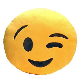 LIHI-32cm-Emoji-Smiley-Emoticon-Yellow-Round-Cushion-Pillow-Stuffed-Plush-Soft-Toy-Independent-Vacuum-PackingWink-0
