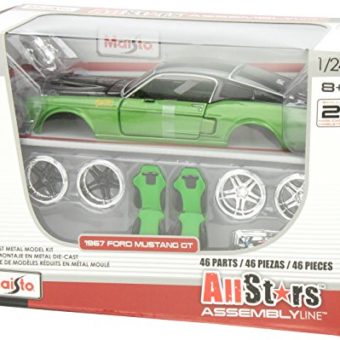 Maisto-124-Scale-All-Star-Assembly-Line-1967-Ford-Mustang-GT-Diecast-Model-Kit-Colors-May-Vary-0-2