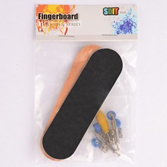 Maple-Complete-Wooden-Fingerboard-Metal-Nuts-Trucks-Basic-Bearing-Blue-Wheel-by-SDIT-TOYS-0-3