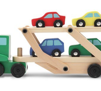 Melissa-Doug-Car-Carrier-Truck-Cars-Wooden-Set-0