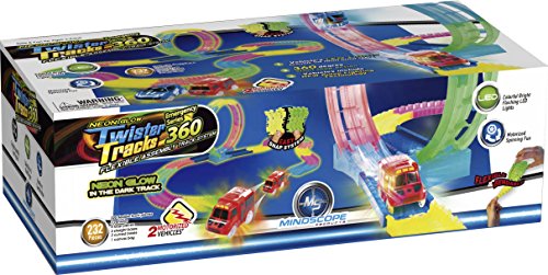 Mindscope Twister Trax 360 13' Glow in the Dark Track Sports Car Series 