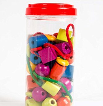 large wooden lacing beads