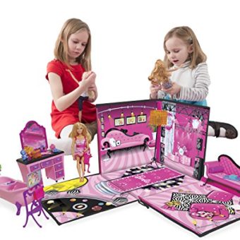 Neat-Oh-Barbie-ZipBin-40-Doll-Dream-House-Toy-Box-Playmat-0-2