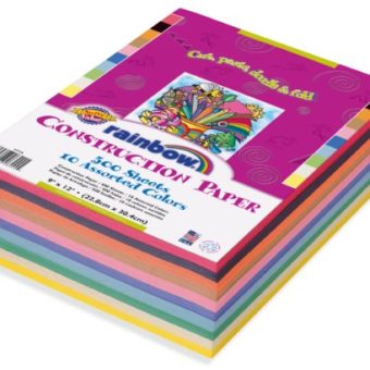 Pacon-Lightweight-Construction-Paper-9-Inches-by-12-Inches-Assorted-Colors-500-Count-6555-0