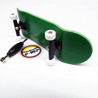 Peoples-Republic-Green-Complete-Wooden-Fingerboard-with-Basic-Bearing-Wheels-Starter-Edition-0