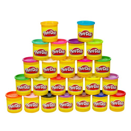 Exclusive Multicolor Play-Doh Modeling Compound 24-Pack Case of Colors Multi-Color Ages 2 and up Non-Toxic 3-Ounce Cans