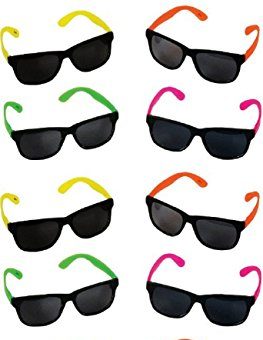 Rhode-Island-Novelty-Neon-80s-Style-Party-Sunglasses-with-Dark-Lens-Pack-of-12-0