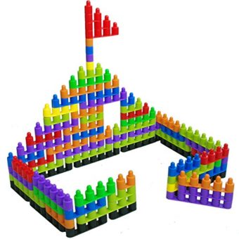 SHAWE 100 PC Interlocking Building Set -Fine Motor Skills- Children ...