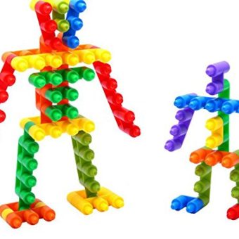 SHAWE-100-PC-Interlocking-Building-Set-Fine-Motor-Skills-Children-Imaginations-Run-Wild-Build-Unlimited-Shapes-Safe-Kids-Material-0-2
