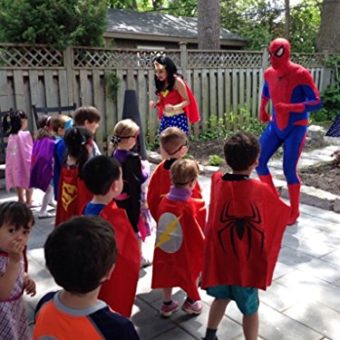 Superhero-or-Princess-CAPE-MASK-SET-Kids-Childrens-Halloween-Costume-0-0