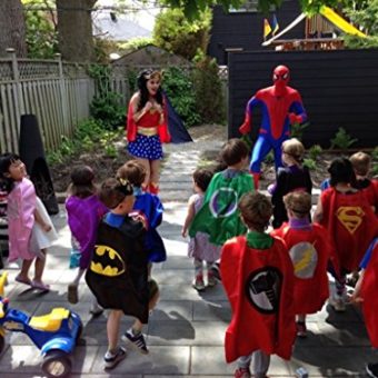Superhero-or-Princess-CAPE-MASK-SET-Kids-Childrens-Halloween-Costume-0-1