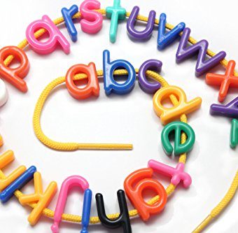 alphabet train lacing beads
