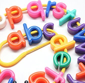alphabet train lacing beads