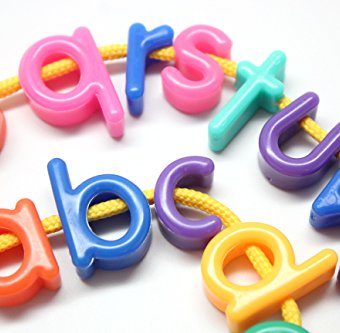 alphabet train lacing beads