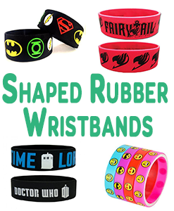 Shaped Rubber Wristbands