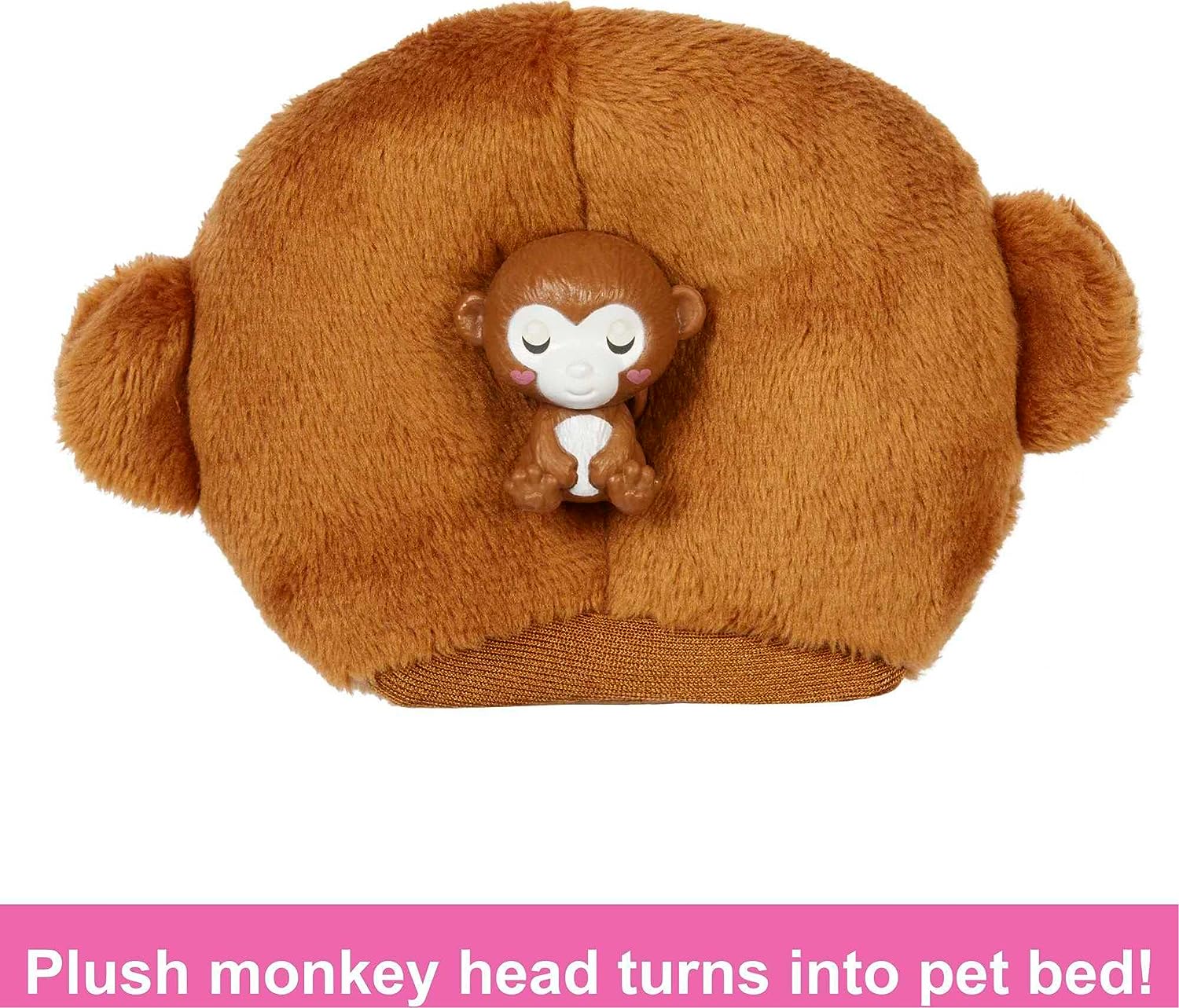 Barbie Cutie Reveal Fashion Doll, Jungle Series Monkey Plush Costume, 10 Surprises Including Mini Pet  Color Change