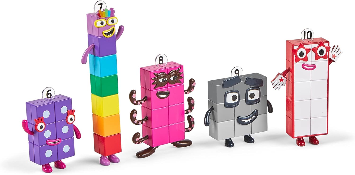 hand2mind Numberblocks Friends Six to Ten, Toy Figures Collectibles, Small Cartoon Figurines for Kids, Mini Action Figures, Character Figures, Play Figure Playsets, Imaginative Play Toys hand2mind Numberblocks Friends Six to Ten, Toy Figures Collectibles, Small Cartoon Figurines for Kids, Mini Action Figures, Character Figures, Play Figure Playsets, Imaginative Play Toys